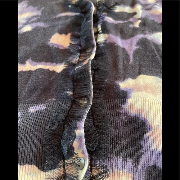 SIMPLY VERA Vera Wang Woman’s Tie Dye Button Front Cardigan size Medium - Picture 5 of 5